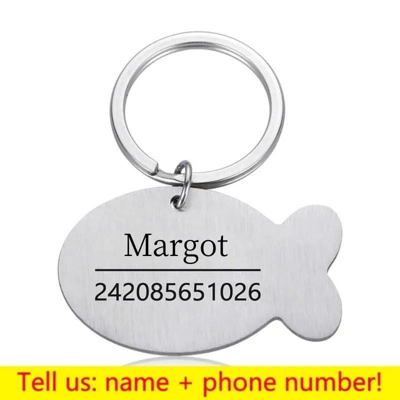 Personalized Engraved Pet ID Tag Bone Shape