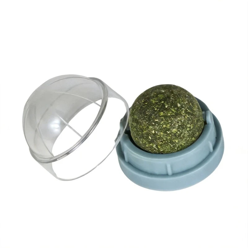 Wall Mount Catnip Ball Cat Toy Natural Treat