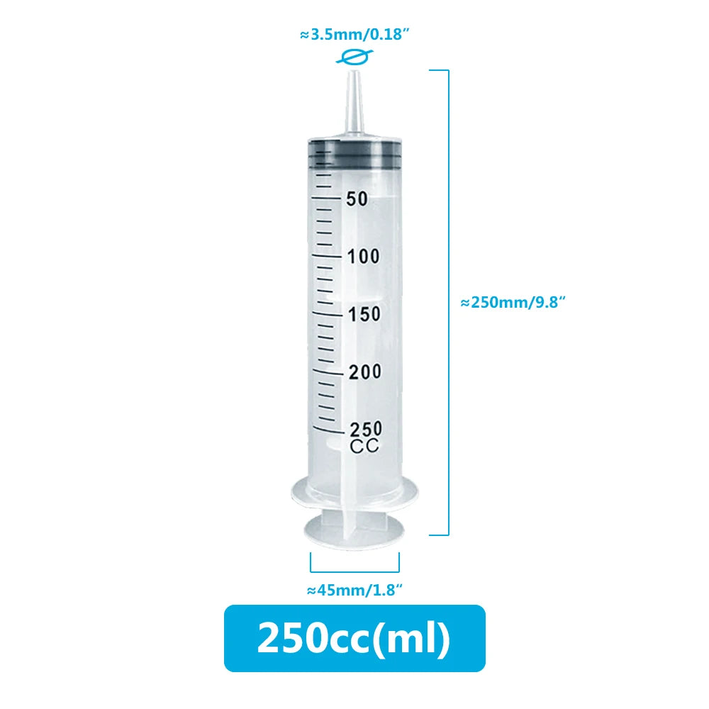 Large Capacity Pet Feeding and Liquid Syringe with Hose