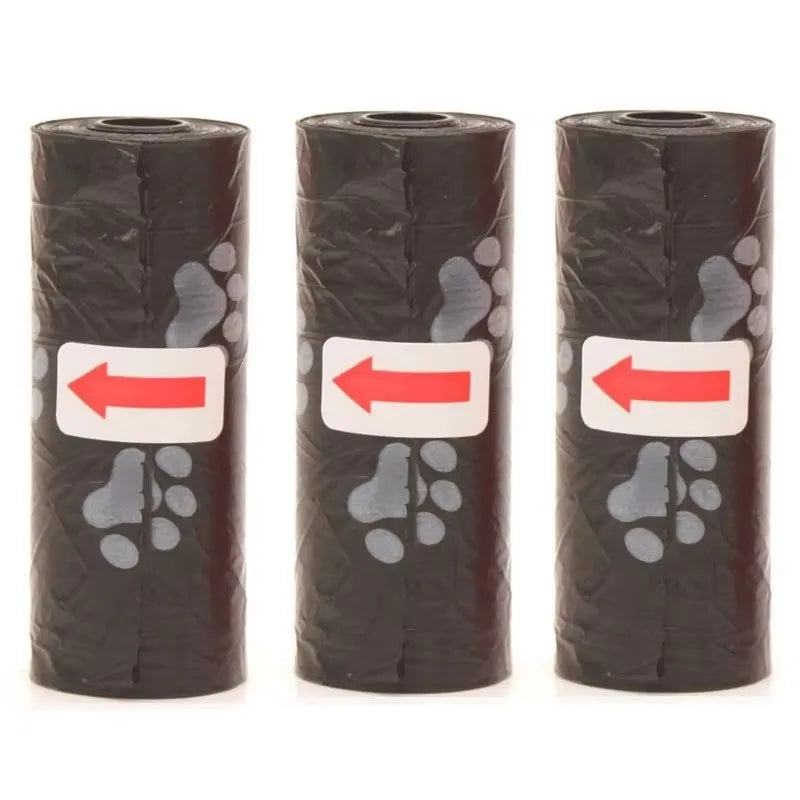 Disposable Dog Poop Bags with Dispenser and Leash Clip