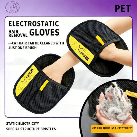 Double-Sided Electrostatic Pet Hair Removal Gloves
