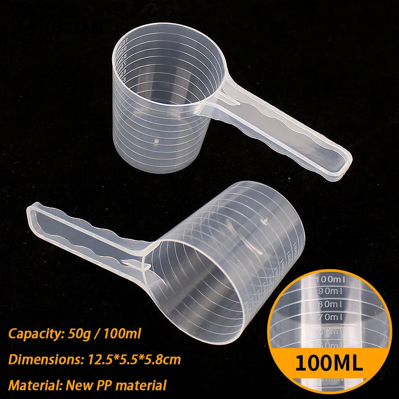 Transparent Pet Food Measuring Spoon with Scale