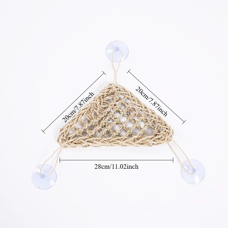 Seagrass Reptile Hammock and Suction Cup Bed