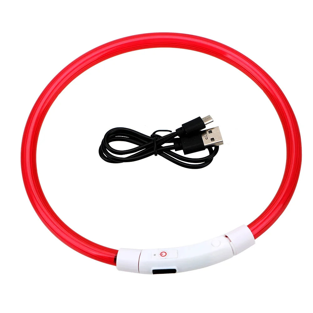 Rechargeable LED Safety Dog Collar