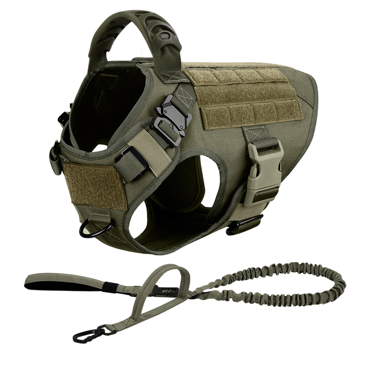 Military Tactical Dog Harness And Leash Set