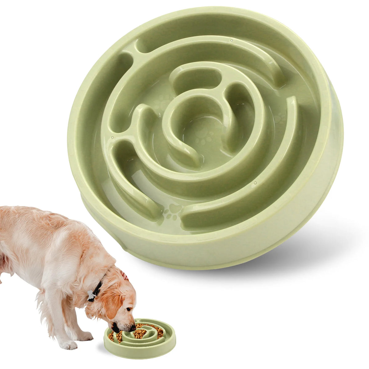 Non-Slip Durable Slow Feeder Pet Bowl for All Sizes