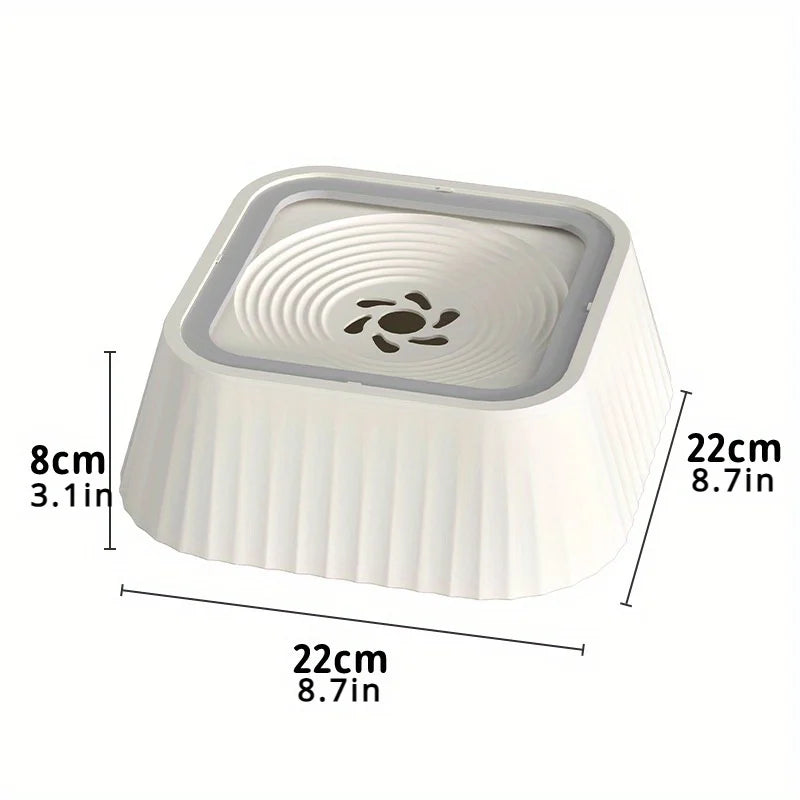 Splash-Proof Large Capacity Floating Pet Water Bowl