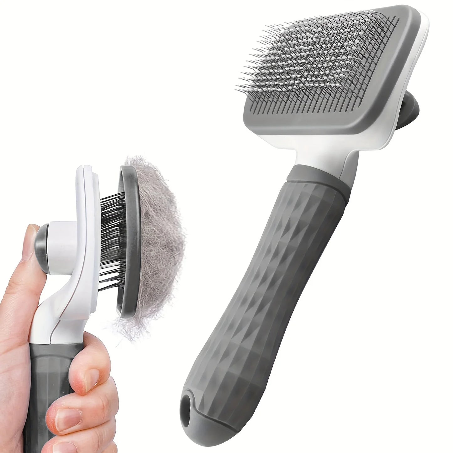 Self Cleaning Pet Hair Removal Comb and Cat Slicker Brush