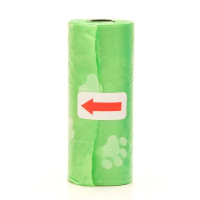 Disposable Dog Poop Bags with Dispenser and Leash Clip