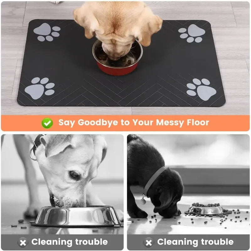 Absorbent Quick Dry Pet Feeding Mat