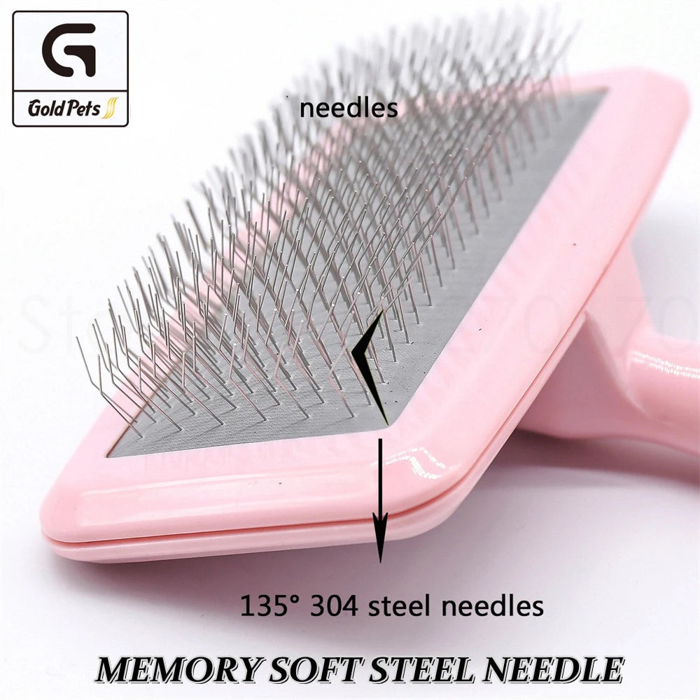 Self-Cleaning Pet Grooming and Shedding Brush