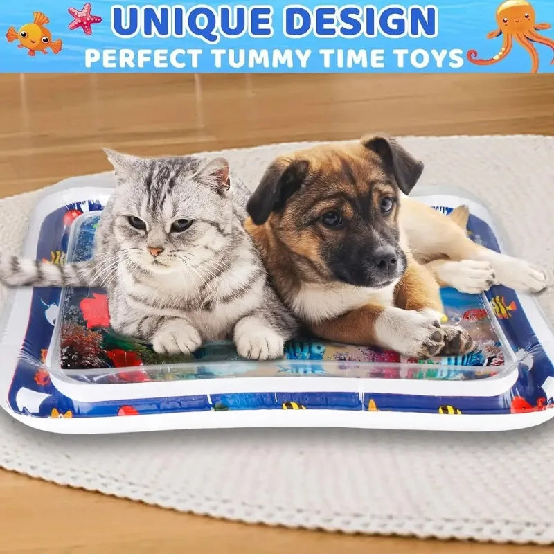 Inflatable Sea Life Pet Water Mat And Baby Crawling Mat