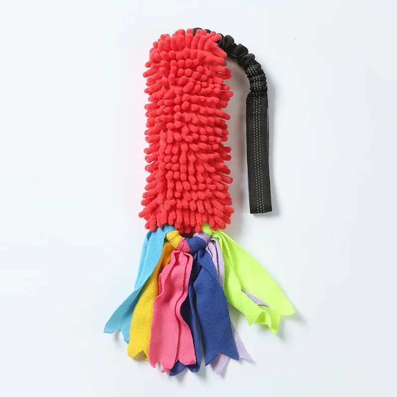 Durable Plush Dog Toy With Pulling Rope And Handle