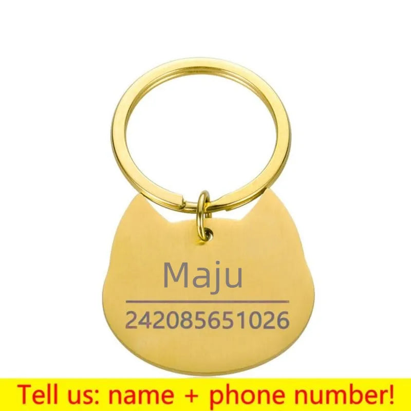 Personalized Engraved Pet ID Tag Bone Shape