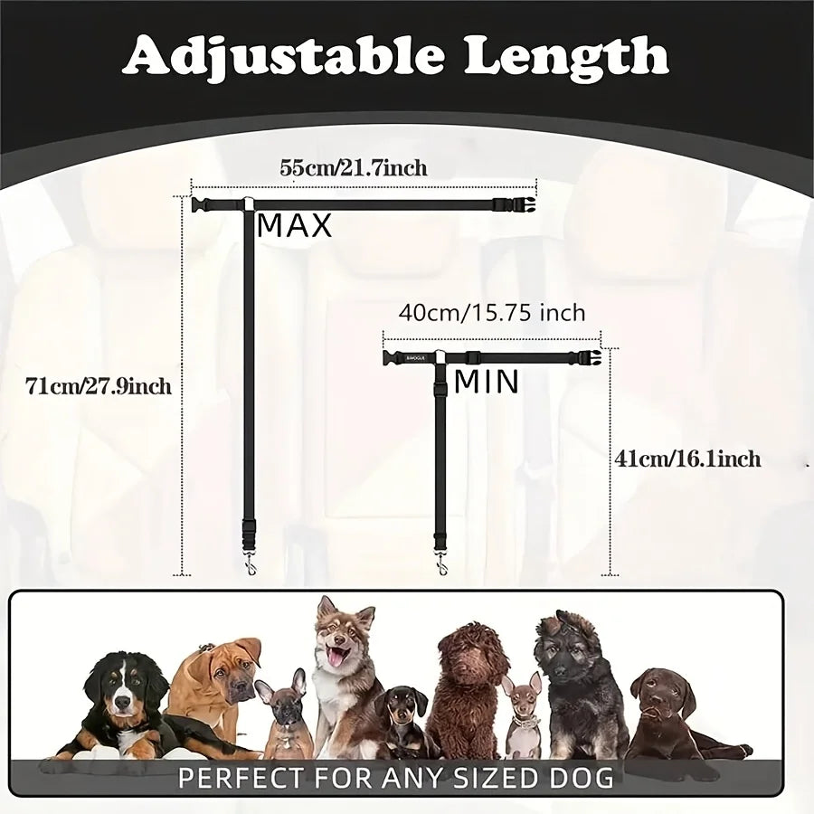 Dog Safety Seat Belt Pet Car Tether
