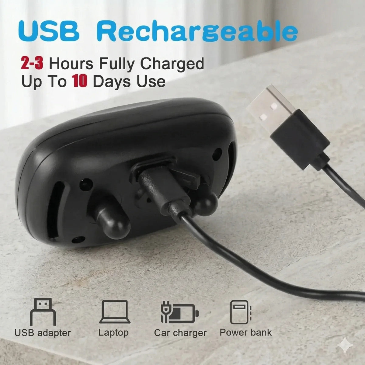 Rechargeable Ultrasonic Anti Bark Dog Training Collar