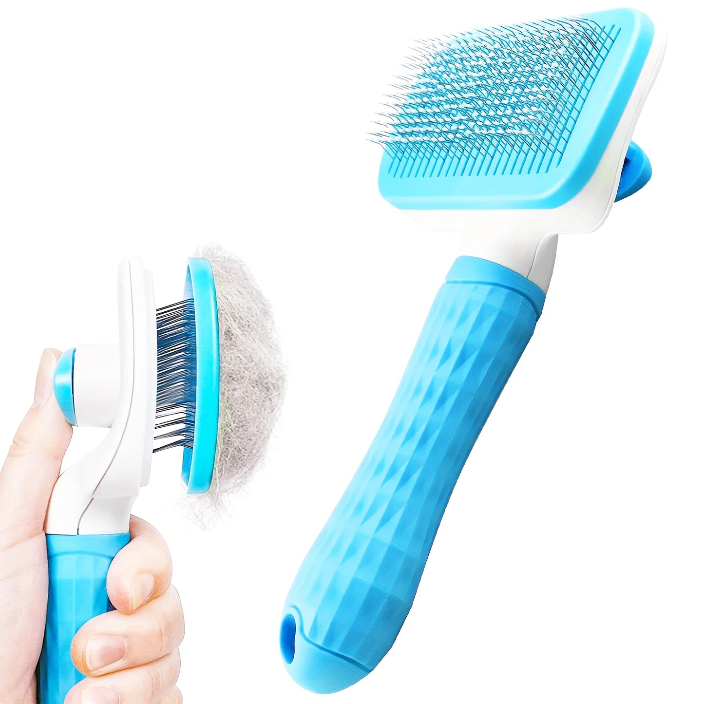 Self Cleaning Pet Hair Removal Comb and Cat Slicker Brush