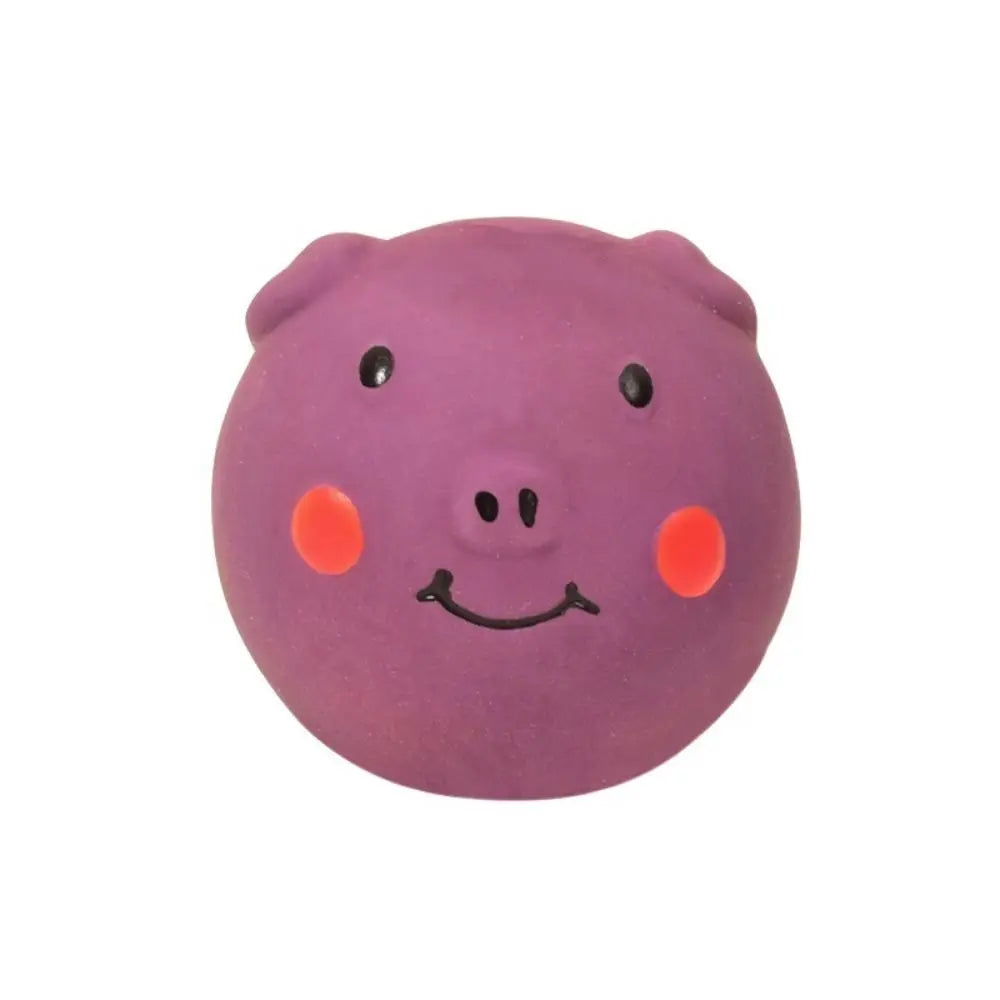 Colorful Latex Squeaky Pig Dog Toy