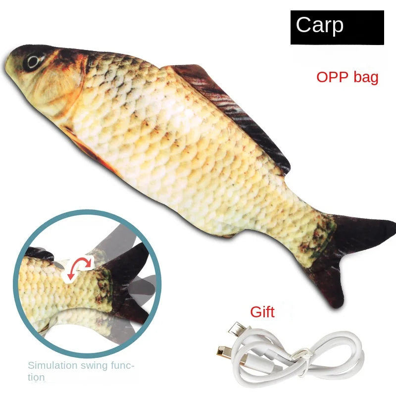 USB Charging Simulation Fish Interactive Pet Chewing Toy