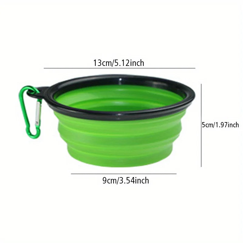 Portable Silicone Dog Folding Travel Bowl