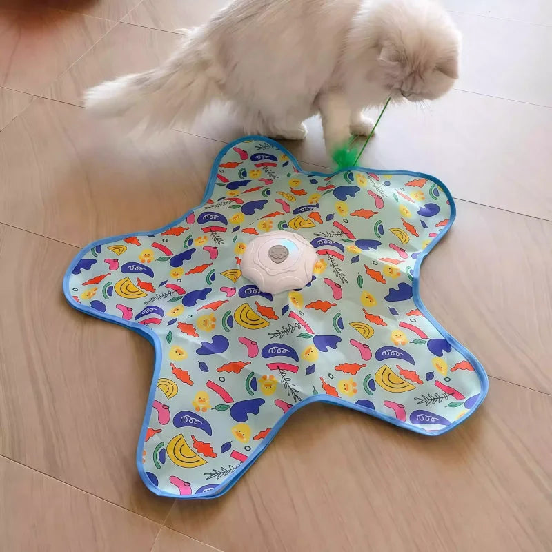 Automatic Hide and Seek Cat Turntable Toy