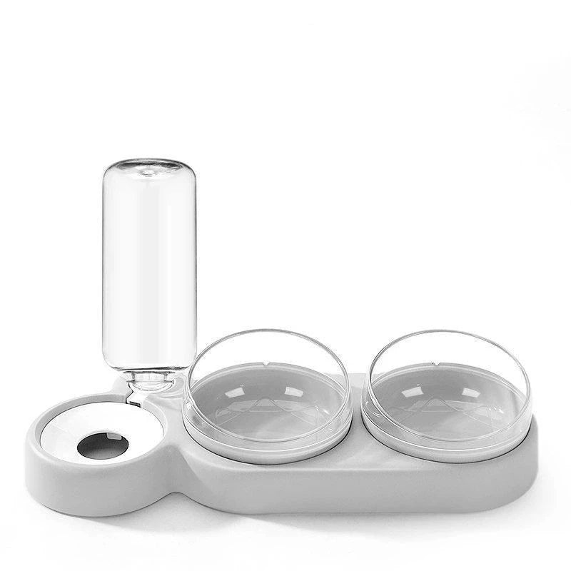 Triple Bowl Automatic Pet Water Dispenser and Feeder