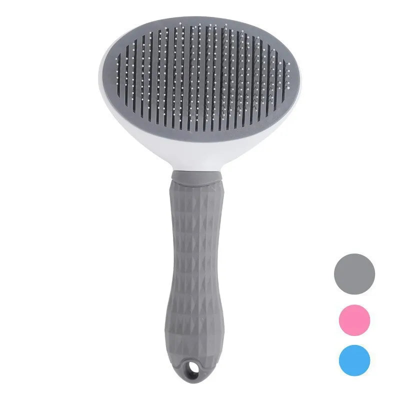 Self-Cleaning Pet Grooming Brush and Hair Remover