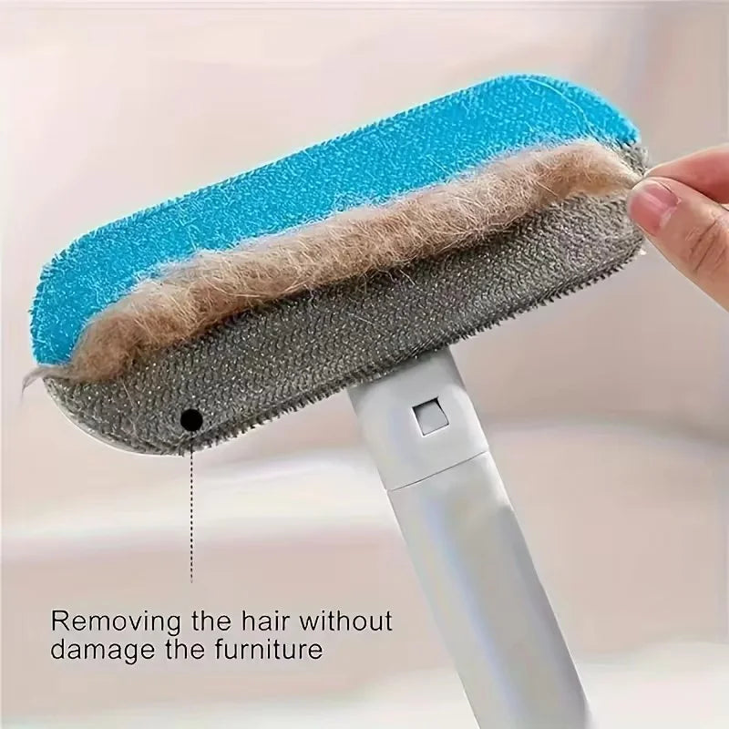 Long Handle Static Pet Hair Remover and Grooming Tool