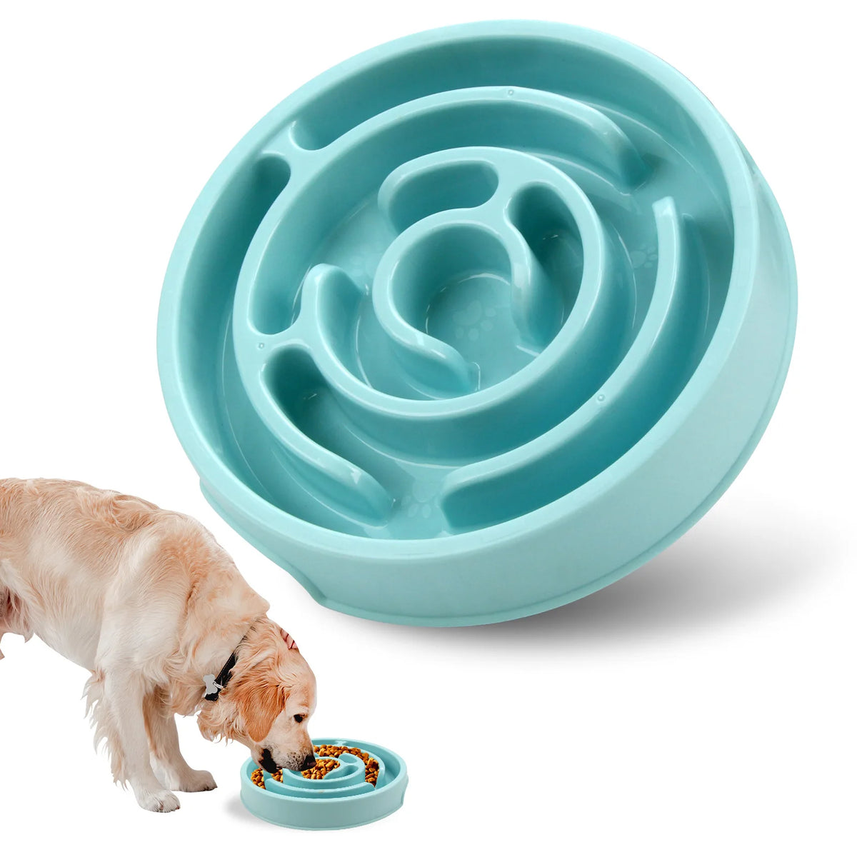 Non-Slip Durable Slow Feeder Pet Bowl for All Sizes
