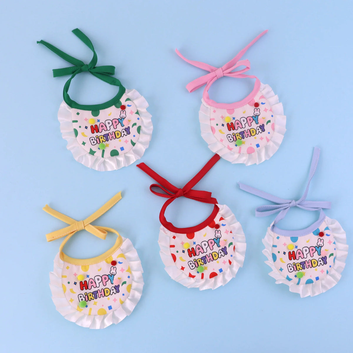 Pet Birthday Hat and Bib Party Costume Set