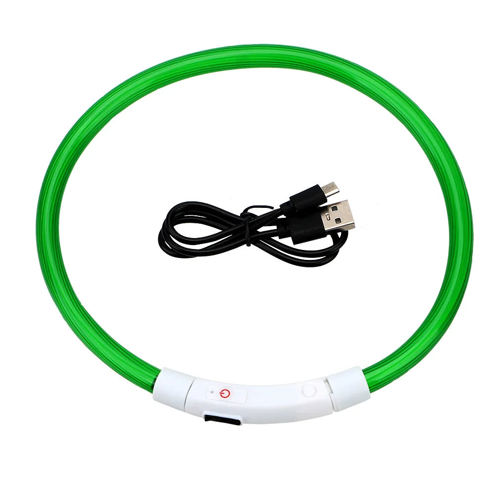 Rechargeable LED Safety Dog Collar