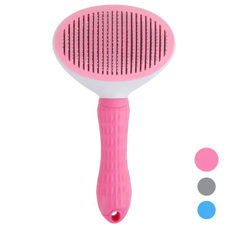 Self-Cleaning Pet Grooming Brush and Hair Remover