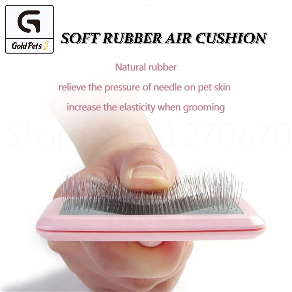 Self-Cleaning Pet Grooming and Shedding Brush