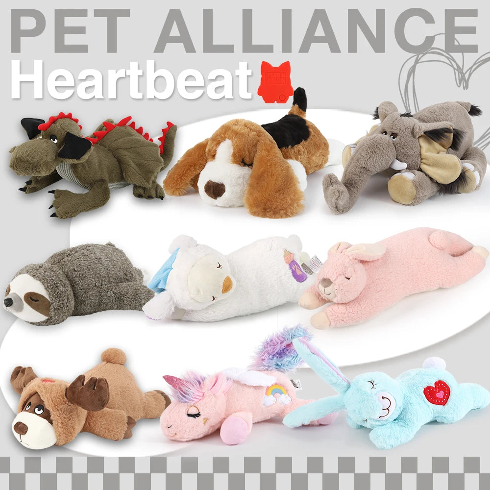 Heartbeat Plush Dog Toy for Behavioral Training