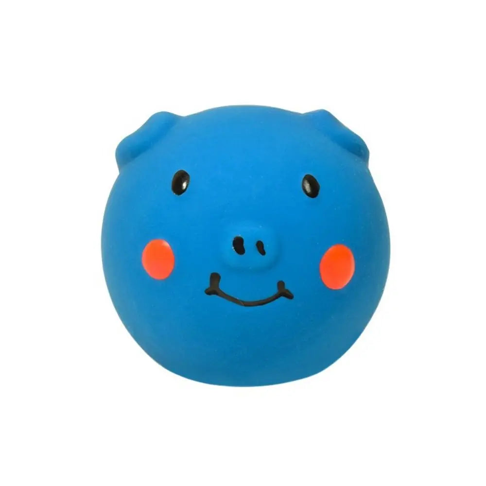 Colorful Latex Squeaky Pig Dog Toy