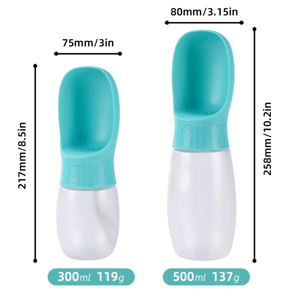 300ml Portable Pet Water Bottle and Bowl