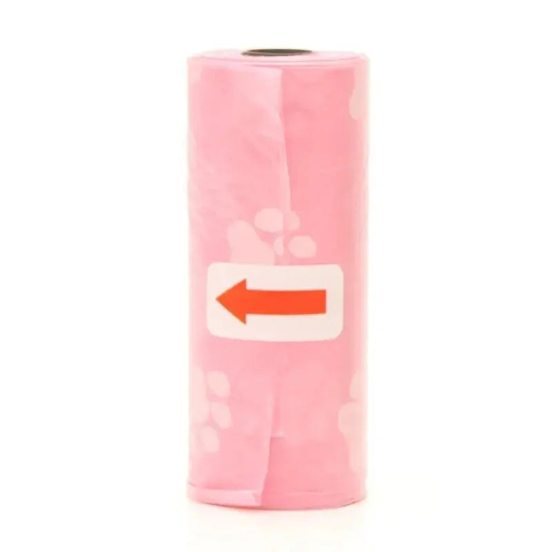 Disposable Dog Poop Bags with Dispenser and Leash Clip