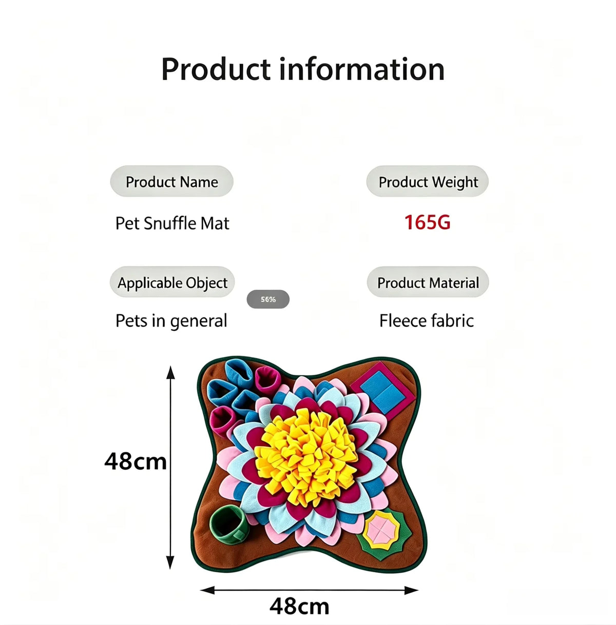 Eco-Friendly Pet Sniffing Training and Slow Feeder Mat