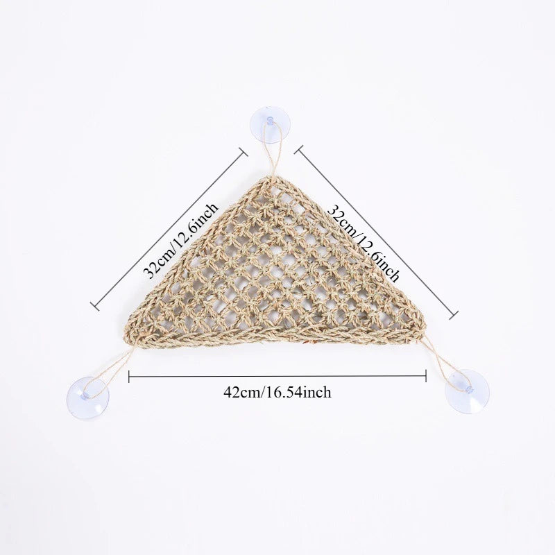 Seagrass Reptile Hammock and Suction Cup Bed