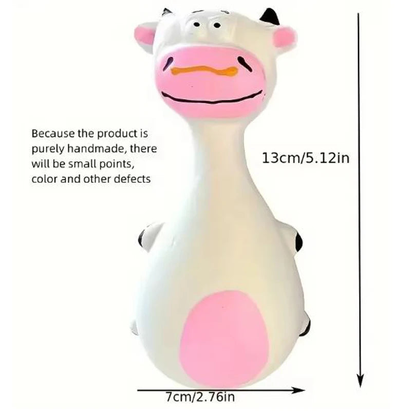 Latex Squeaky Cartoon Animal Dog Toy