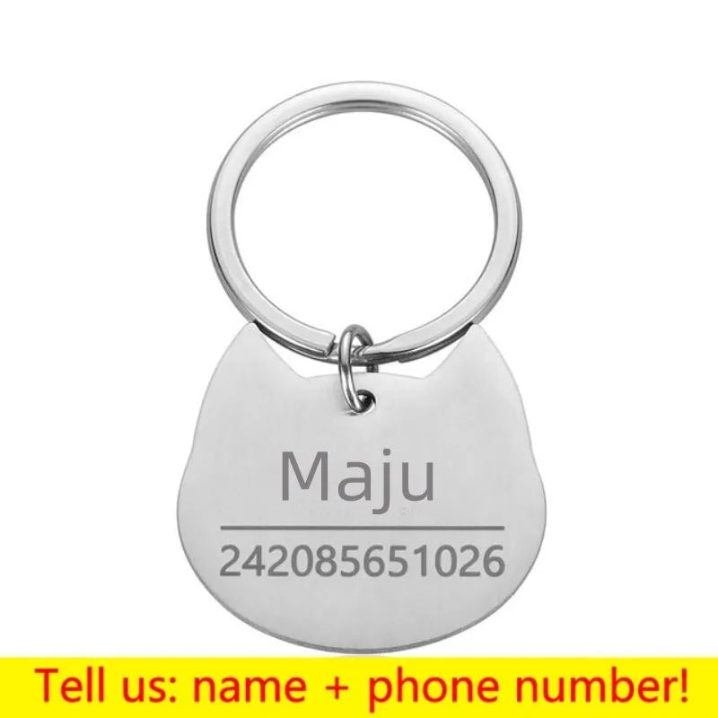Personalized Engraved Pet ID Tag Bone Shape