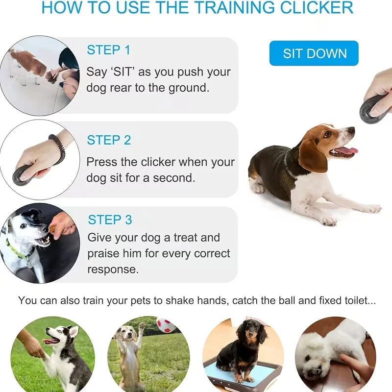 Pet Training Clickers for Dog Behavior and Potty Training