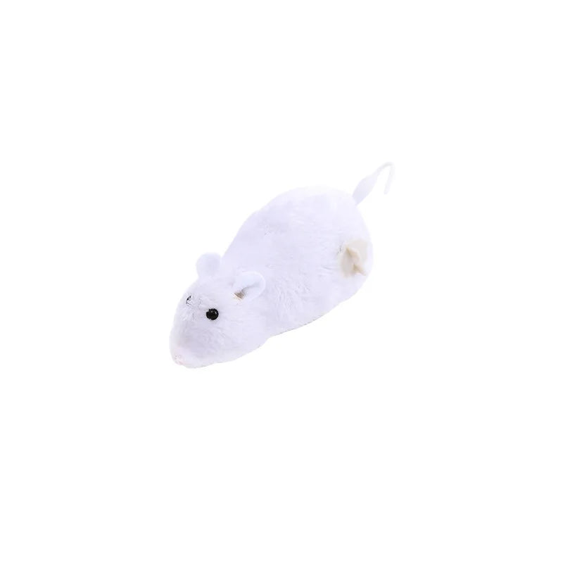 Interactive Plush Wind-Up Mouse Cat and Dog Toy
