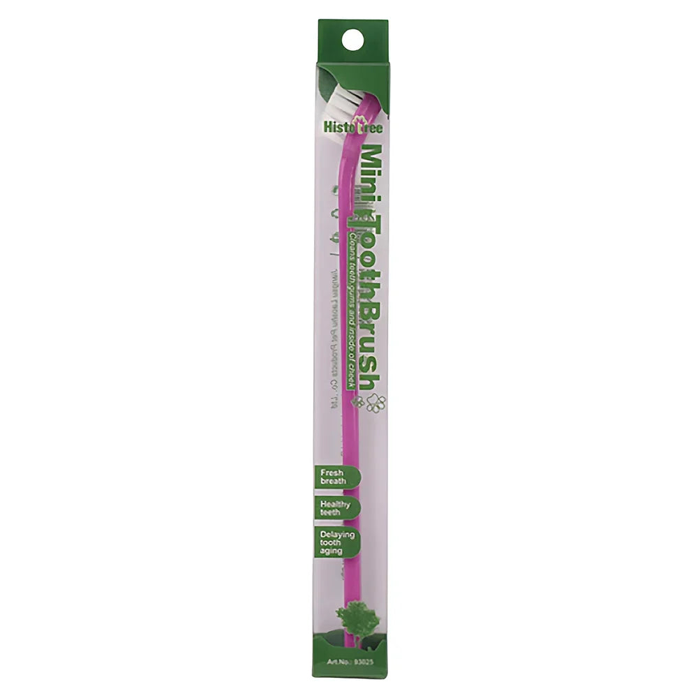 Soft Bristle Single Head Pet Toothbrush for Cats and Dogs