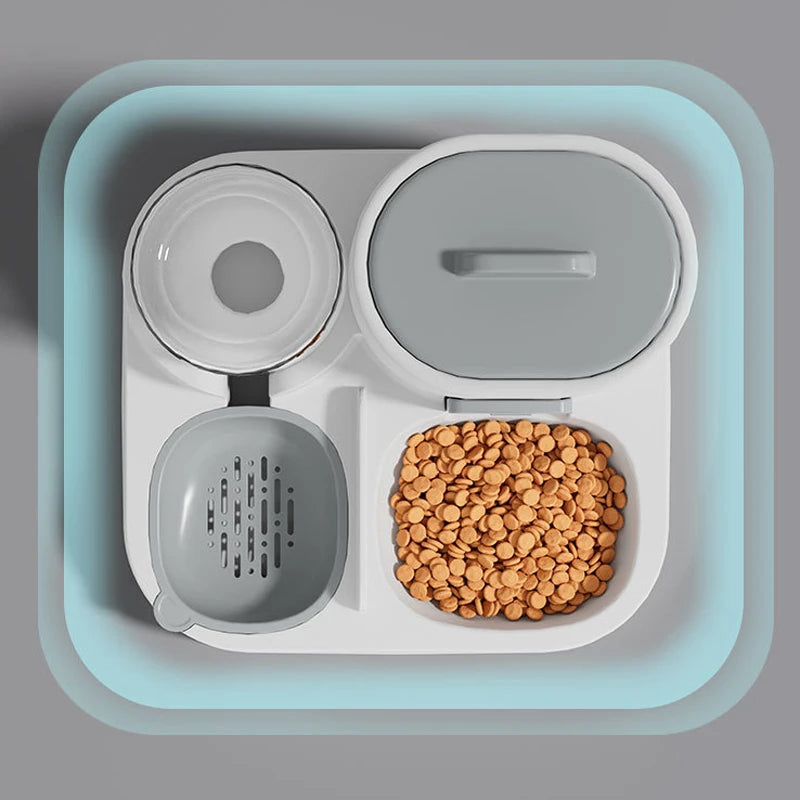 Large Capacity Two-in-One Pet Feeding and Water Bowl