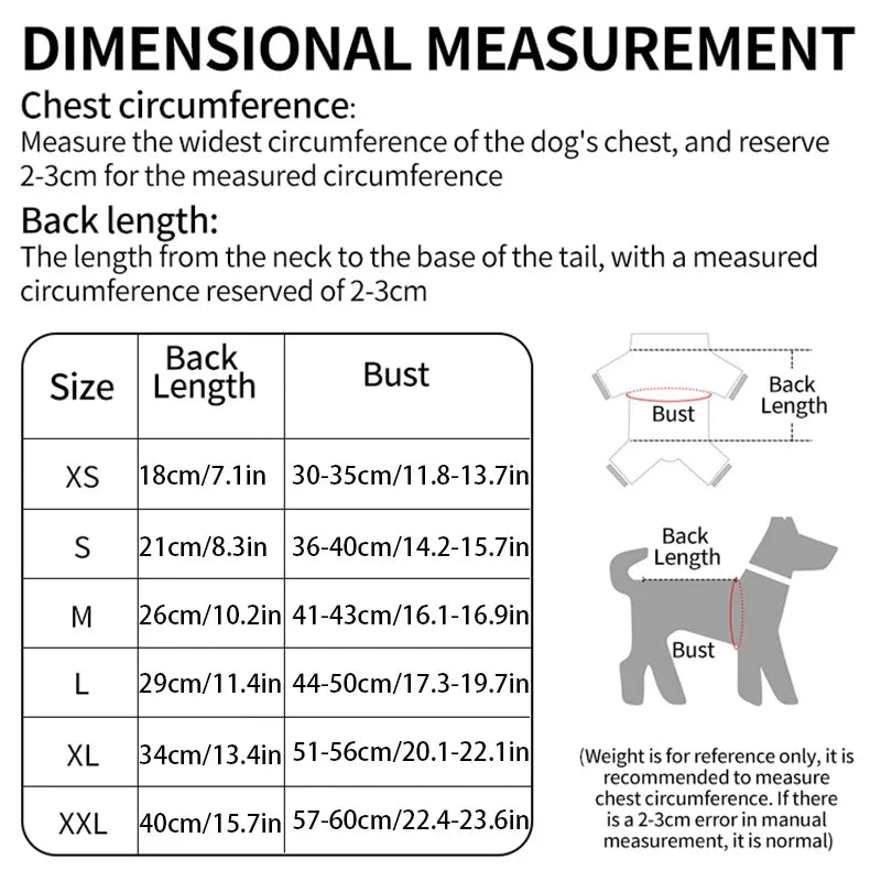 Soft Flannel Winter Dog Jumpsuit