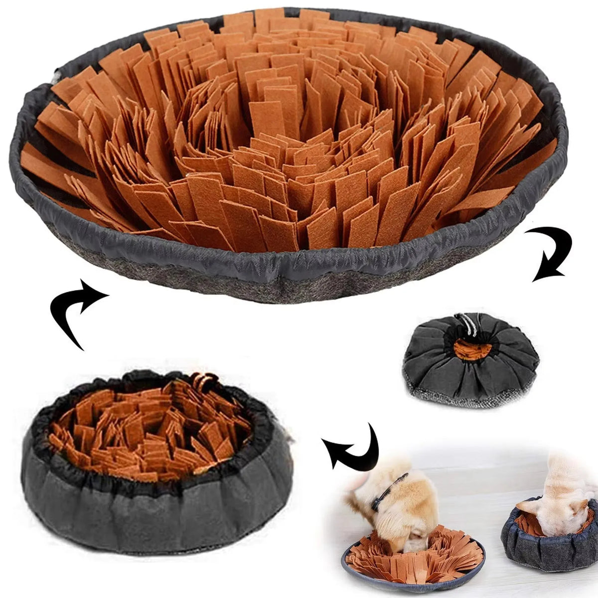 Interactive Pet Snuffle Mat for Foraging and Boredom