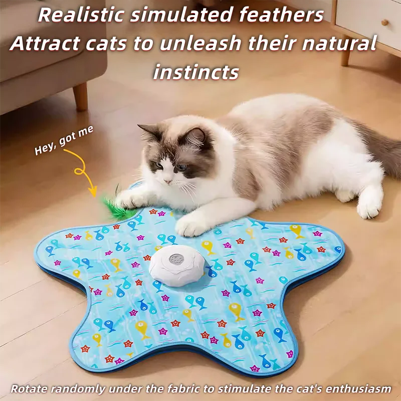 Automatic Hide and Seek Cat Turntable Toy