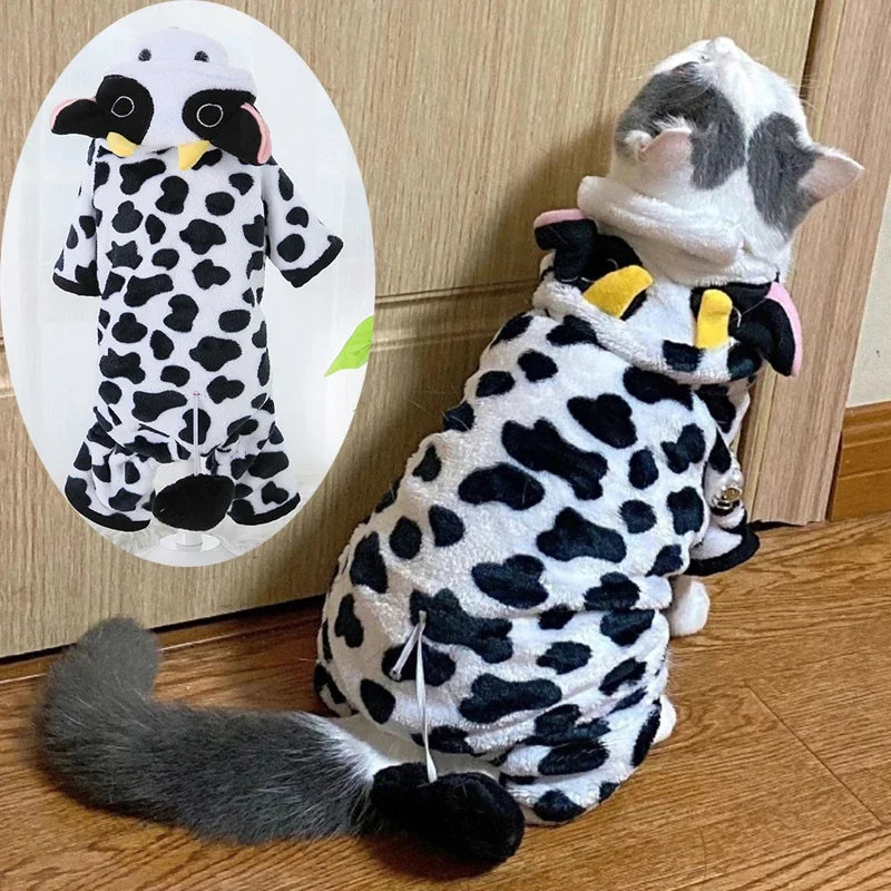 Soft Flannel Winter Dog Jumpsuit