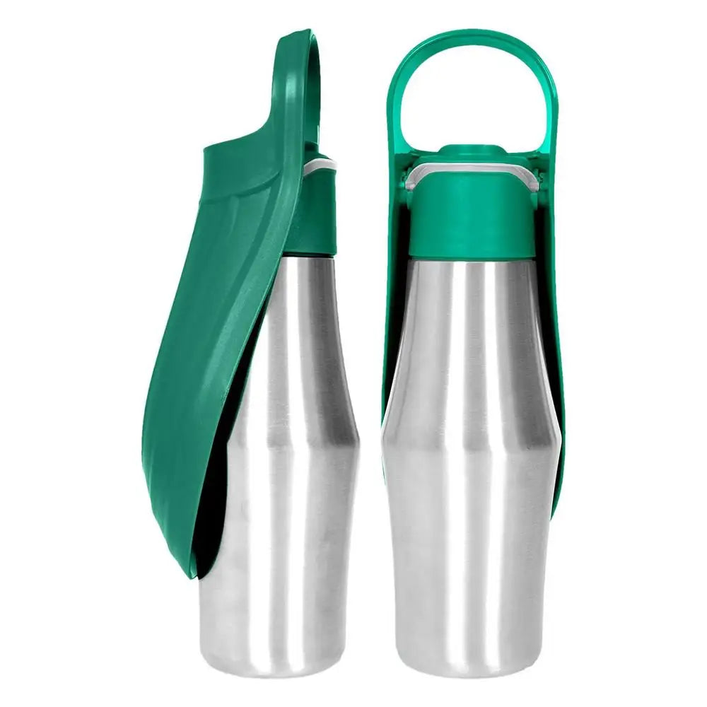 27oz Stainless Steel Travel Dog Water Bottle and Bowl